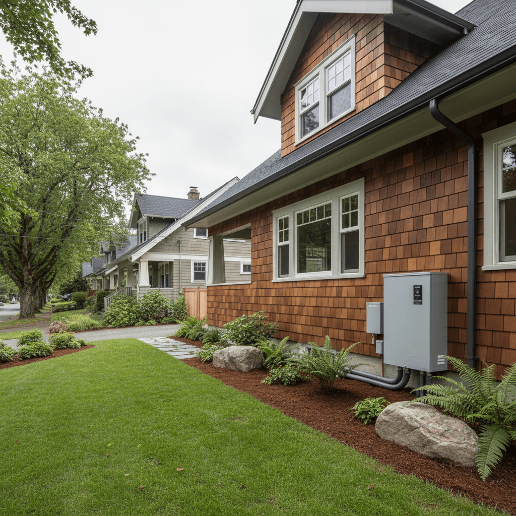 A geothermal heat pump installation job seen in full